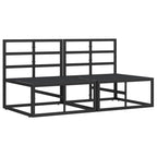 Muebles de Exterior 2 Pieza Negro y Antracita 70 x 71,5 x 71 cm