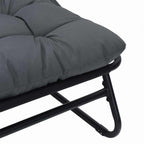 Muebles de jardín 3 pcs Negro Acero con revestimiento en polvo