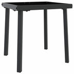 Tumbona 2 pcs Negro ratán sintético