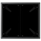 Tumbona 2 pcs Negro ratán sintético