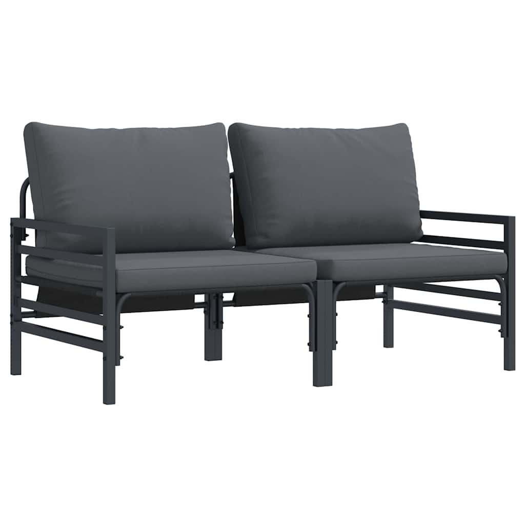 Muebles de Exterior 2 Pieza Antracita 80 x 80 x 71 cm Acero