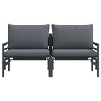 Muebles de Exterior 2 Pieza Antracita 80 x 80 x 71 cm Acero