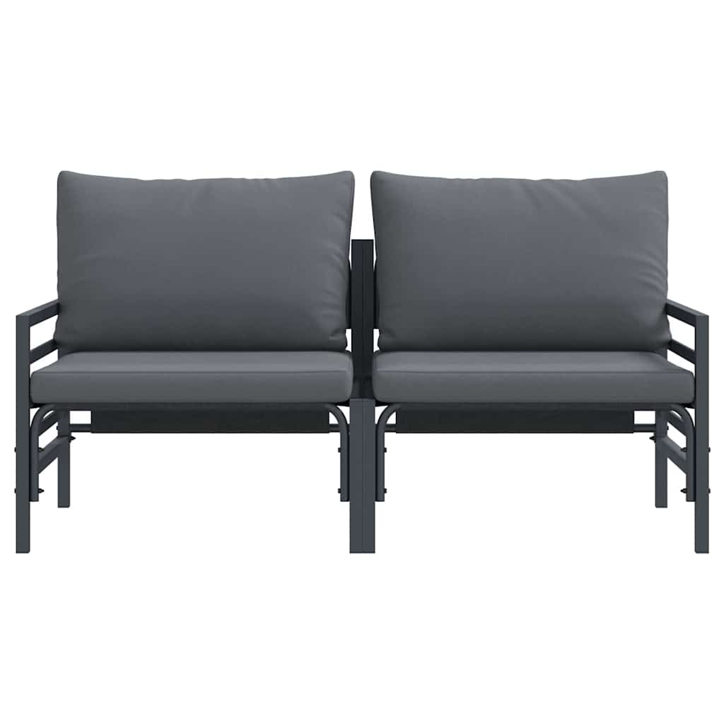 Muebles de Exterior 2 Pieza Antracita 80 x 80 x 71 cm Acero