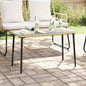 Mesa de Jardín Natural 80 x 40 x 45 cm ratán sintético