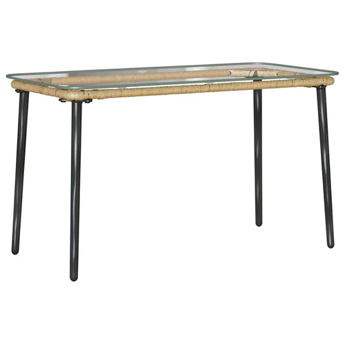 Natural Garden Table 80 x 40 x 45 cm synthetic rattan
