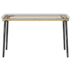 Mesa de Jardín Natural 80 x 40 x 45 cm ratán sintético