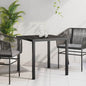 Mesa de Jardín Negro 140 x 70 x 73 cm Metal
