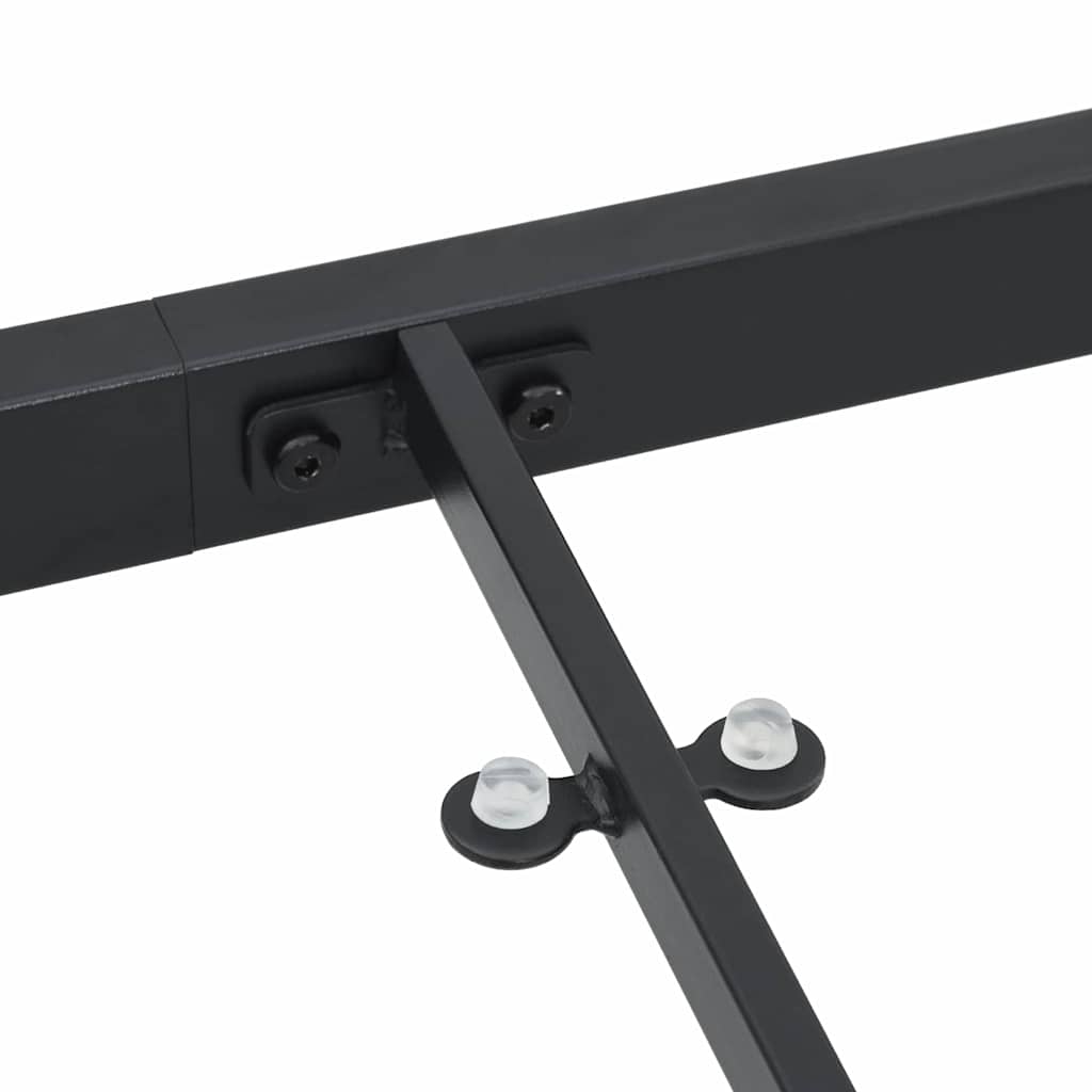 Mesa de Jardín Negro 140 x 70 x 73 cm Metal
