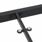 Mesa de Jardín Negro 140 x 70 x 73 cm Metal