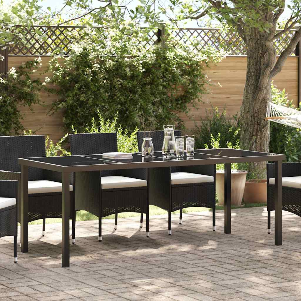 Garden Dining Table Black 140 x 70 x 73 cm Metal