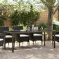 Mesa de Jardín Negro 140 x 70 x 73 cm Metal