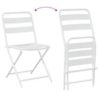 Juego Bistro de Jardín 3 pcs Acero