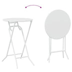 Juego Bistro de Jardín 3 pcs Acero