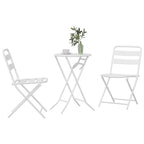 Juego Bistro de Jardín 3 pcs Acero