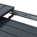 Mesa de Patio Antracita 180 x 80 x 74 cm