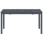 Mesa de Patio Antracita 180 x 80 x 74 cm