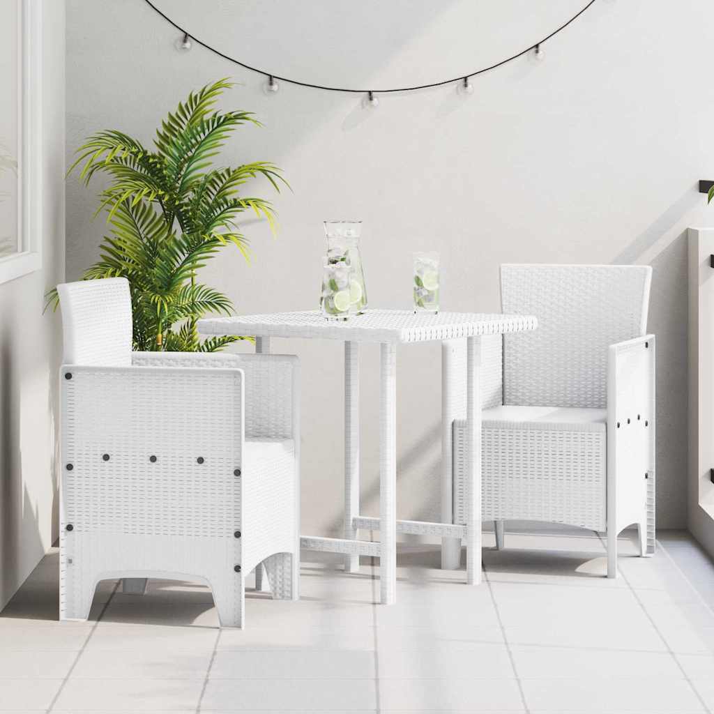 Silla de Jardín 2 pcs Antracita 53 x 49 x 85 cm Polipropileno