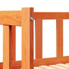 Cama abatible de día Marrón cera 193.5 x 184 x 66 cm