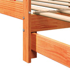 Cama abatible de día Marrón cera 193.5 x 184 x 66 cm