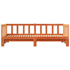 Cama abatible de día Marrón cera 193.5 x 184 x 66 cm