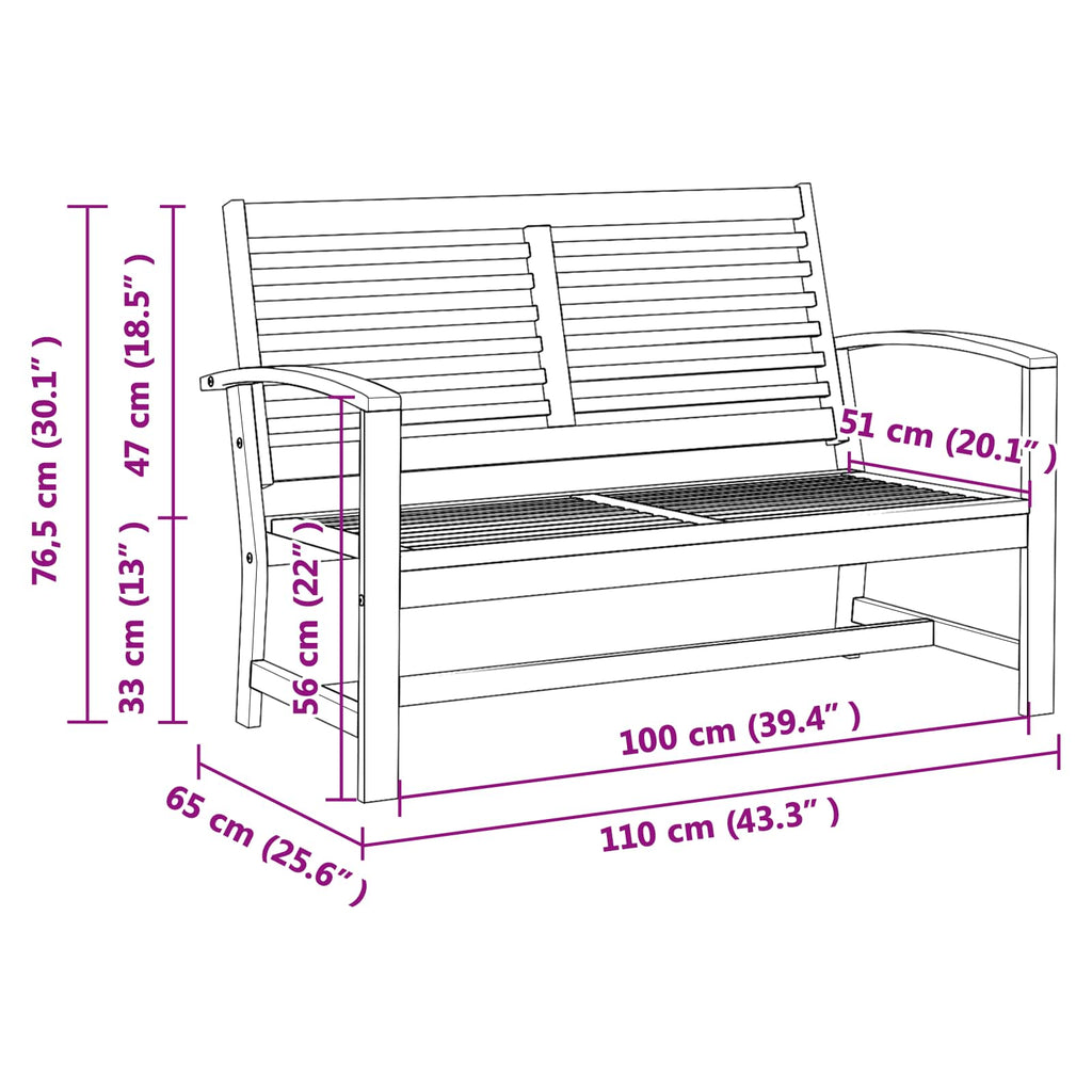 Conjunto de sofás de jardín 3 pcs Natural Madera de teca maciza