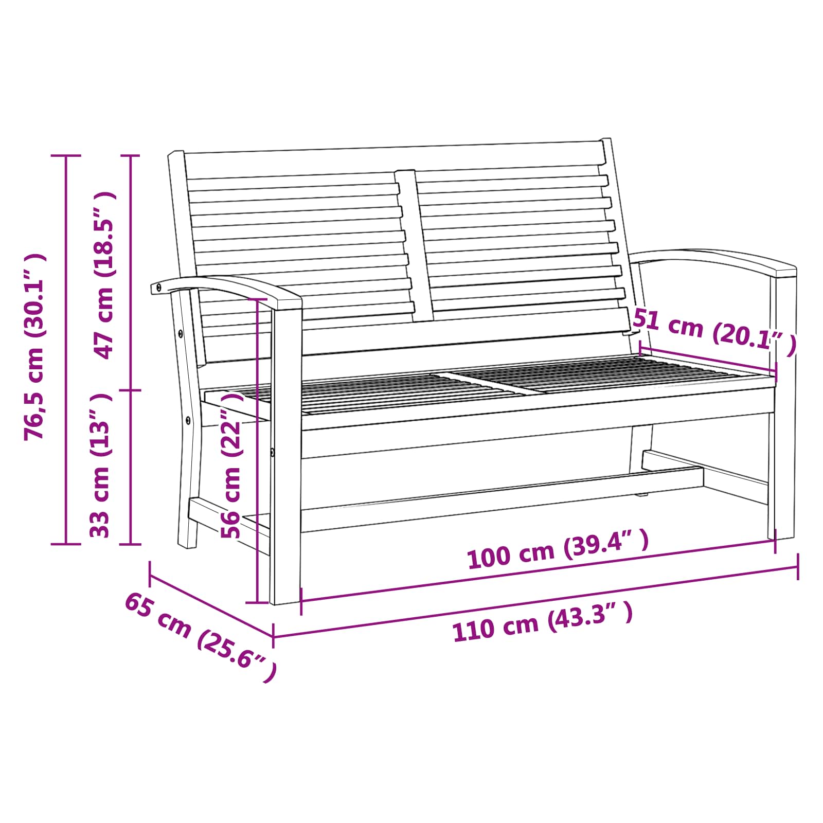 Conjunto de sofás de jardín 3 pcs Natural Madera de teca maciza