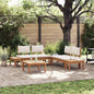 3-piece garden sofa set Brown and cream