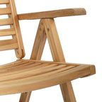 Conjunto de Comedor de Jardín 5 pcs Marrón