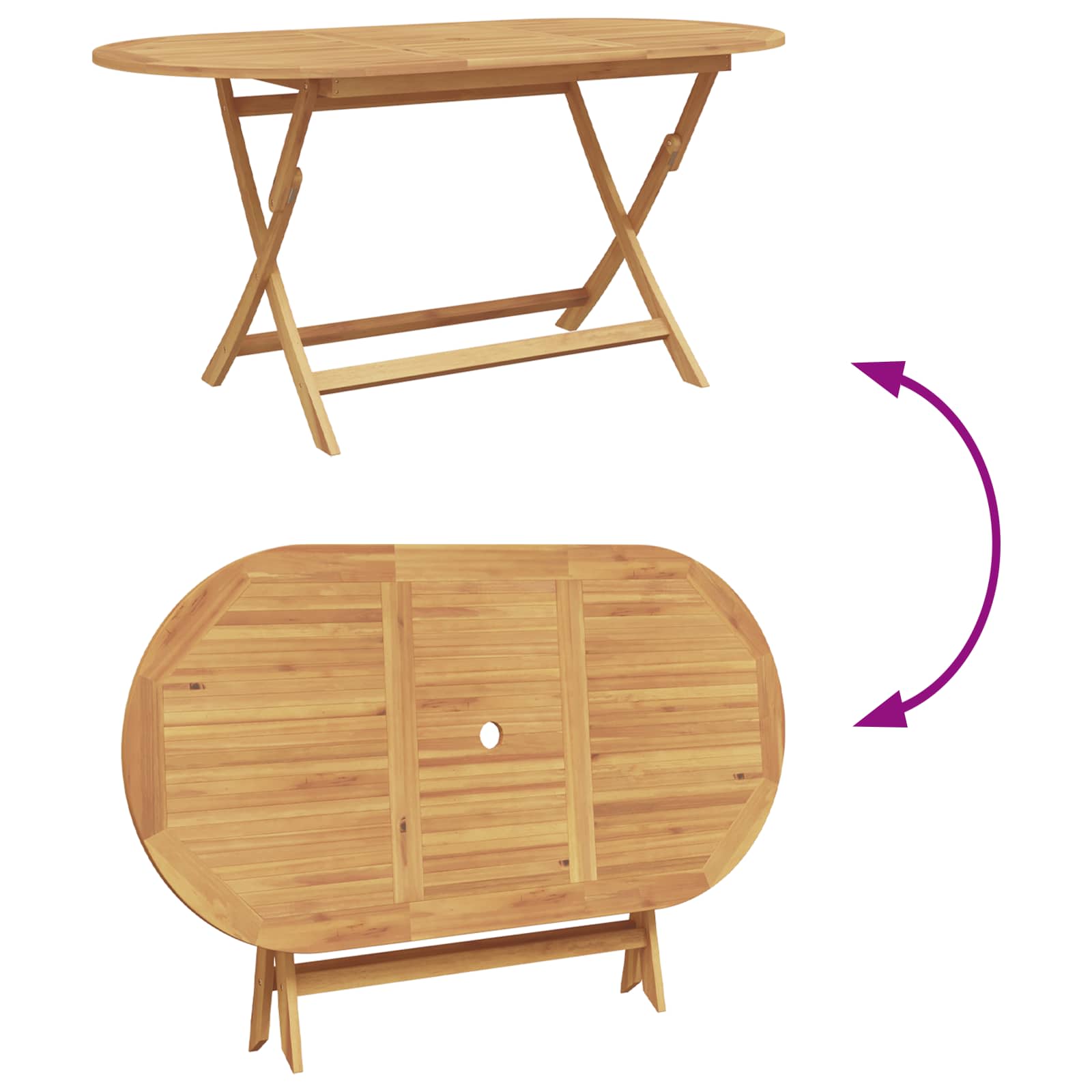 Conjunto de Comedor de Jardín 5 pcs Marrón