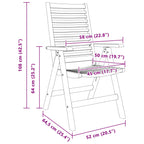 Conjunto de Comedor de Jardín 5 pcs Marrón