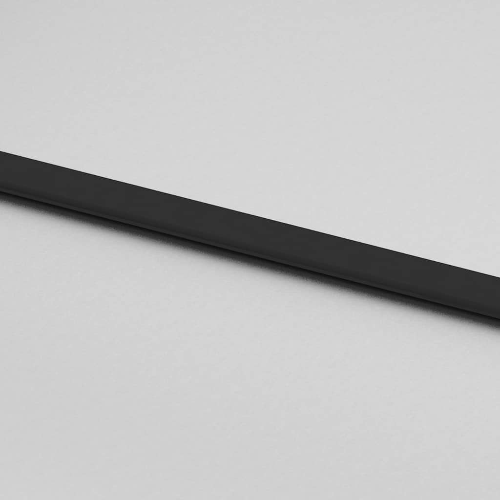 Puerta corredera con herrajes negro 76x205 cm vidrio templado