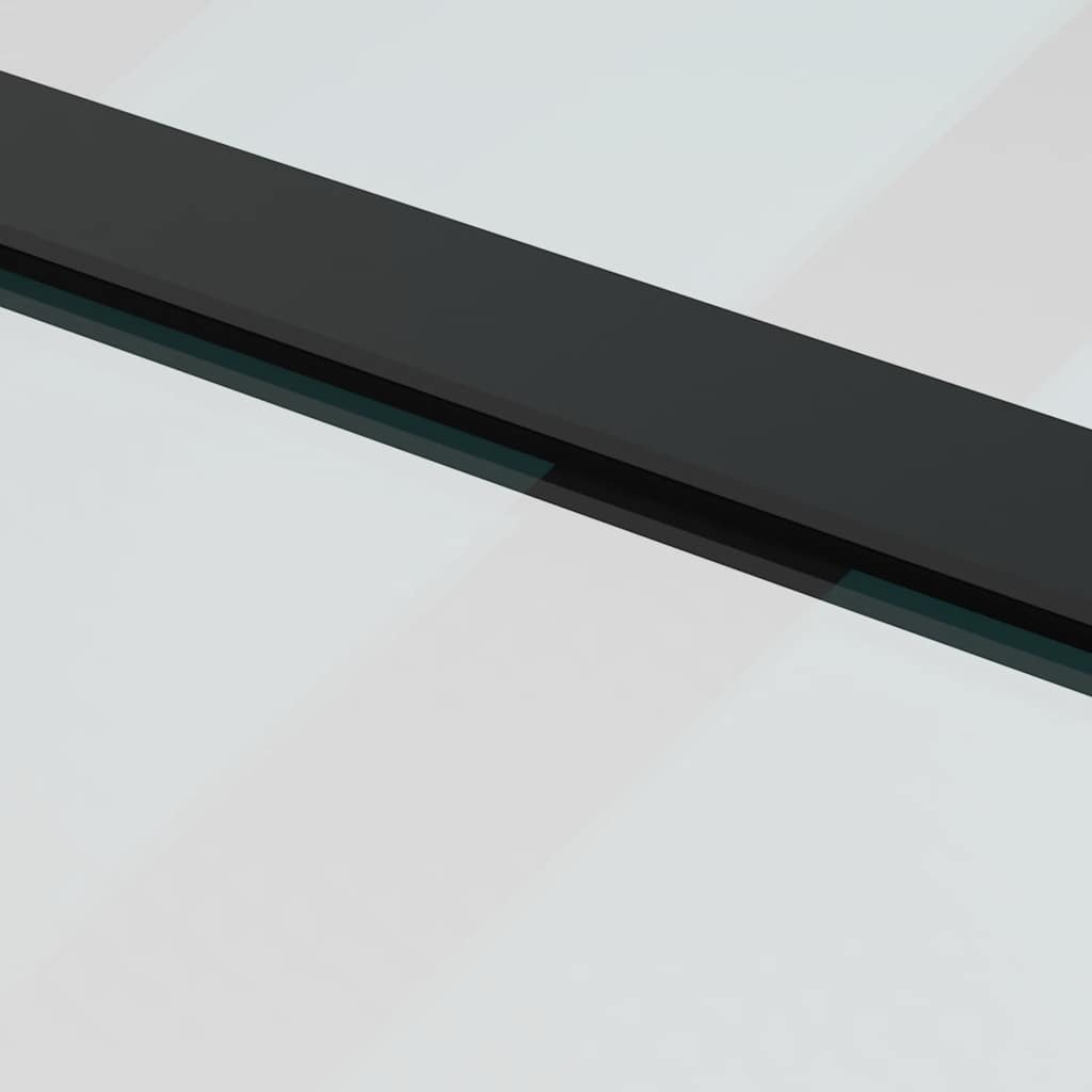 Puerta corredera con herrajes negro 102x205 cm ESG vidrio