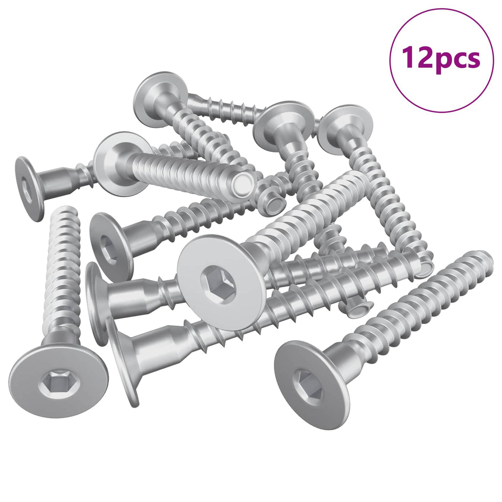 Tornillos Confirmat 12 pcs Plateado Ø5 x 40 mm Metal