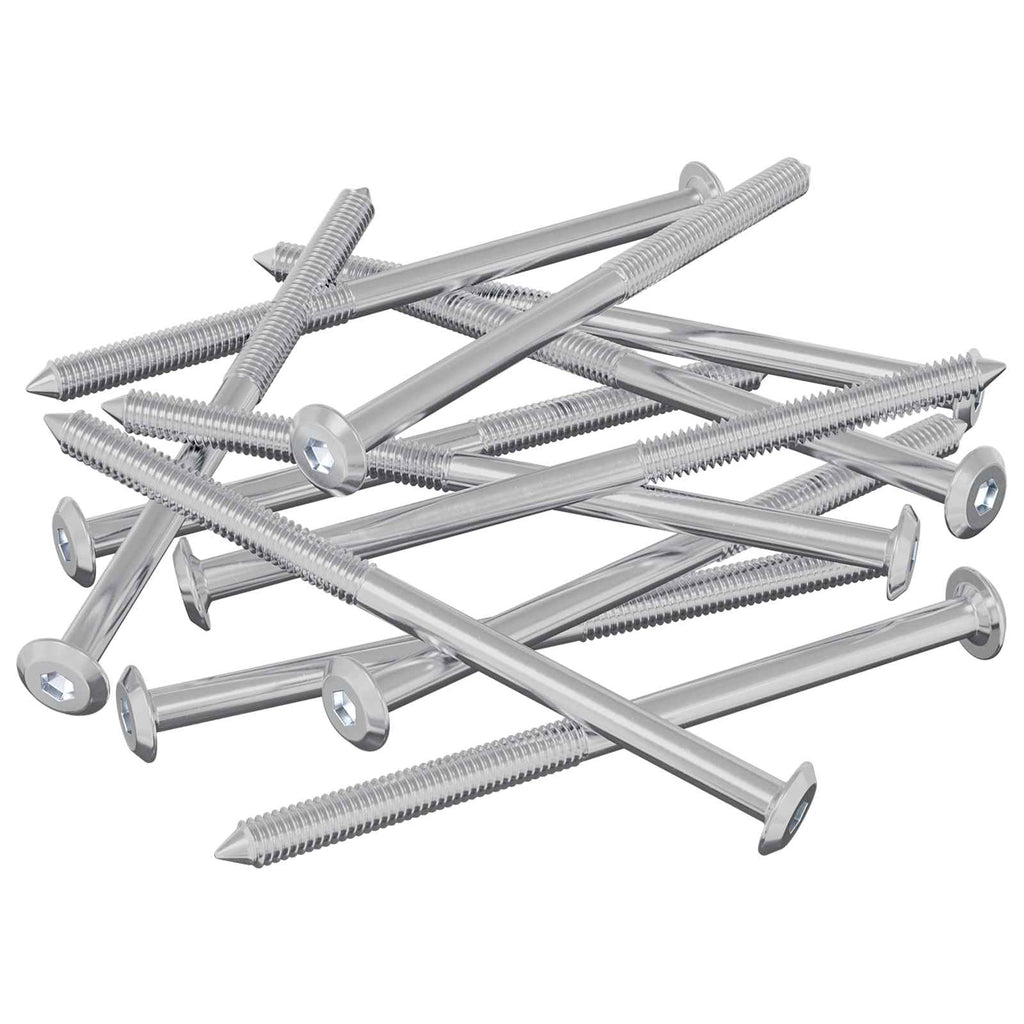 Tornillos de Muebles 1000 pcs Plateado Acero