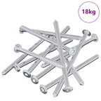 Tornillo 1000 pcs Plateado M6 x 100 mm Acero
