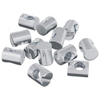 Tuercas de barril 12 pcs Plateado M6 x 13 mm Metal