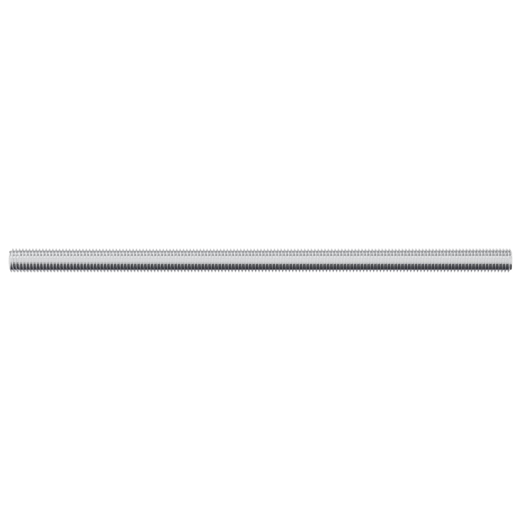 Barras roscadas 12 pcs Plateado M6 x 120 mm Metal