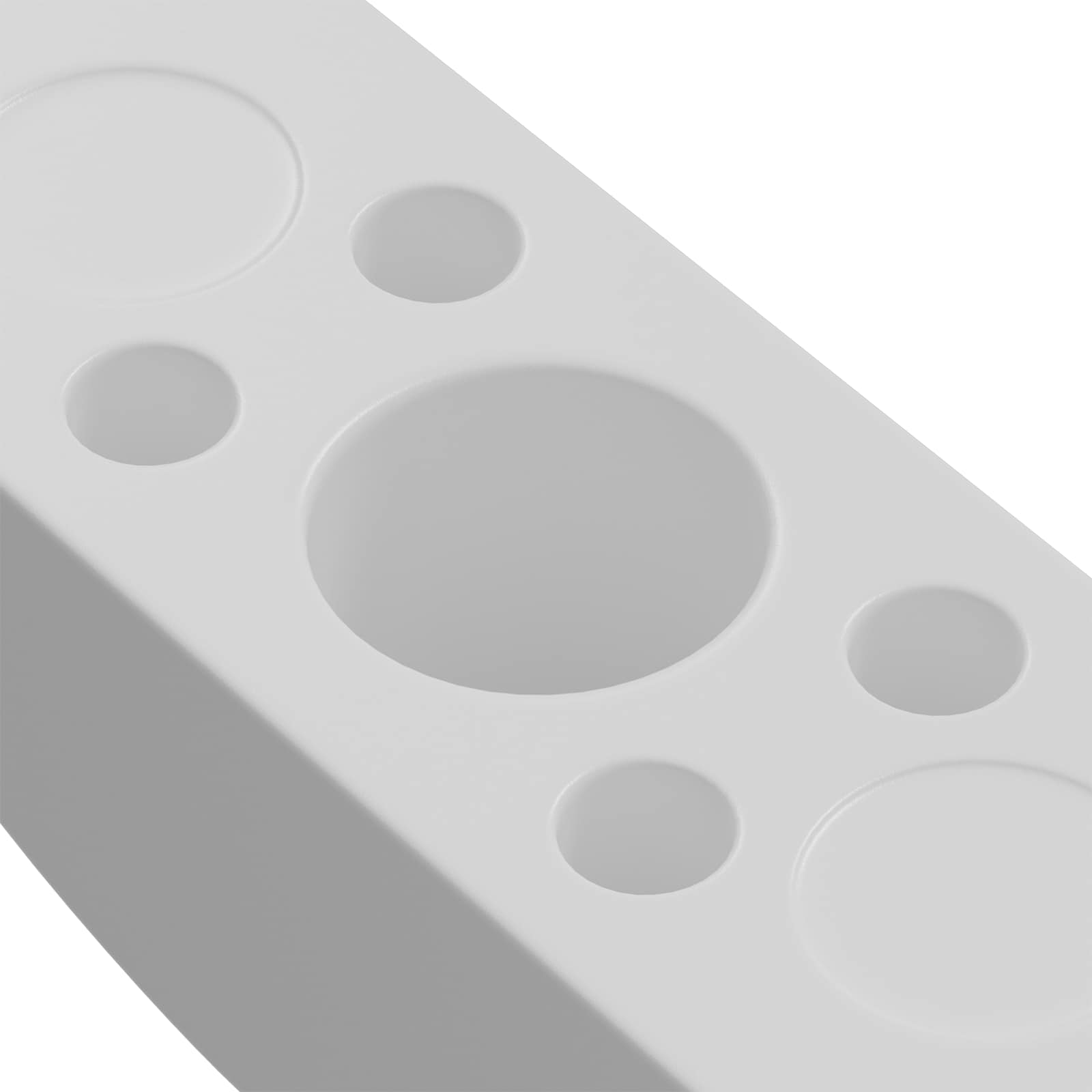 Arandela en forma de media luna 12 pcs Blanco M6 Polipropileno