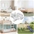 Arandela en forma de media luna 12 pcs Blanco M6 Polipropileno