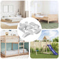 Arandela en forma de media luna 12 pcs Blanco M6 Polipropileno