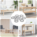 Arandelas 11842 pcs Plateado Hierro
