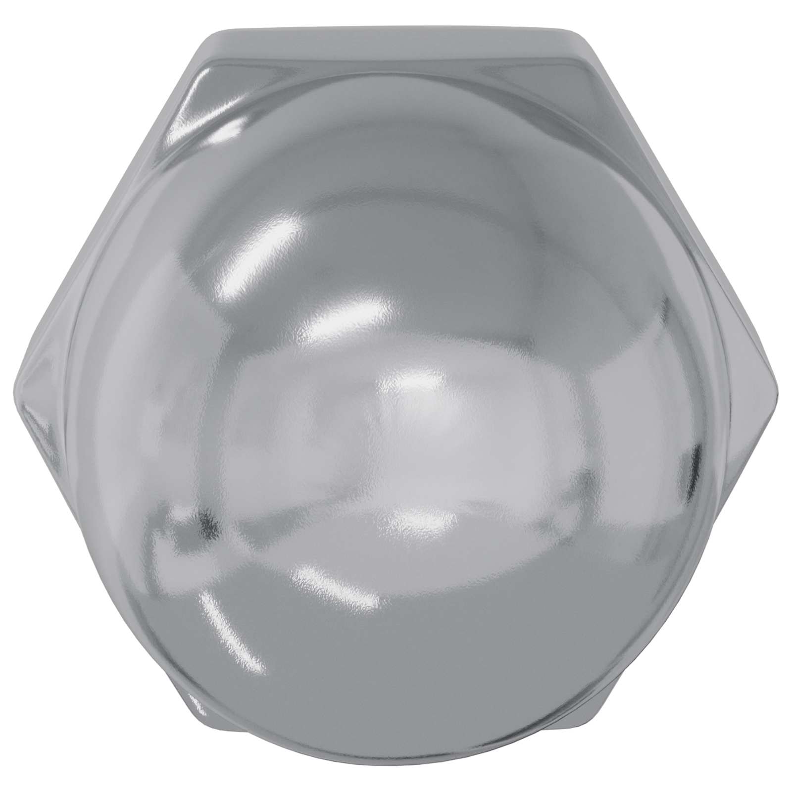 Tuercas Acorn Hexagonales 12 pcs Plateado m8 Metal