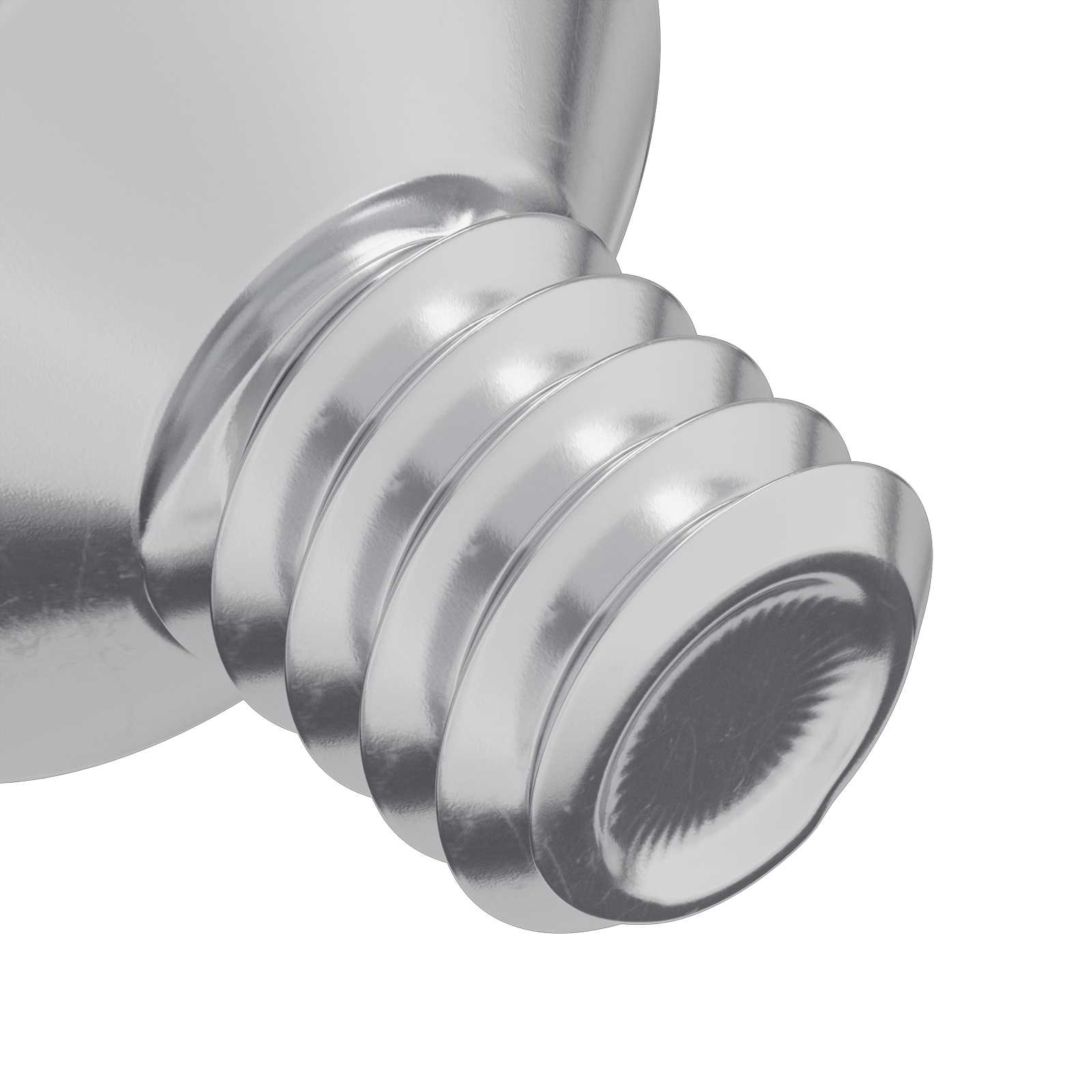 Tornillos de Cabeza Avellanada 2 pcs Plateado M4 x 6 mm Acero