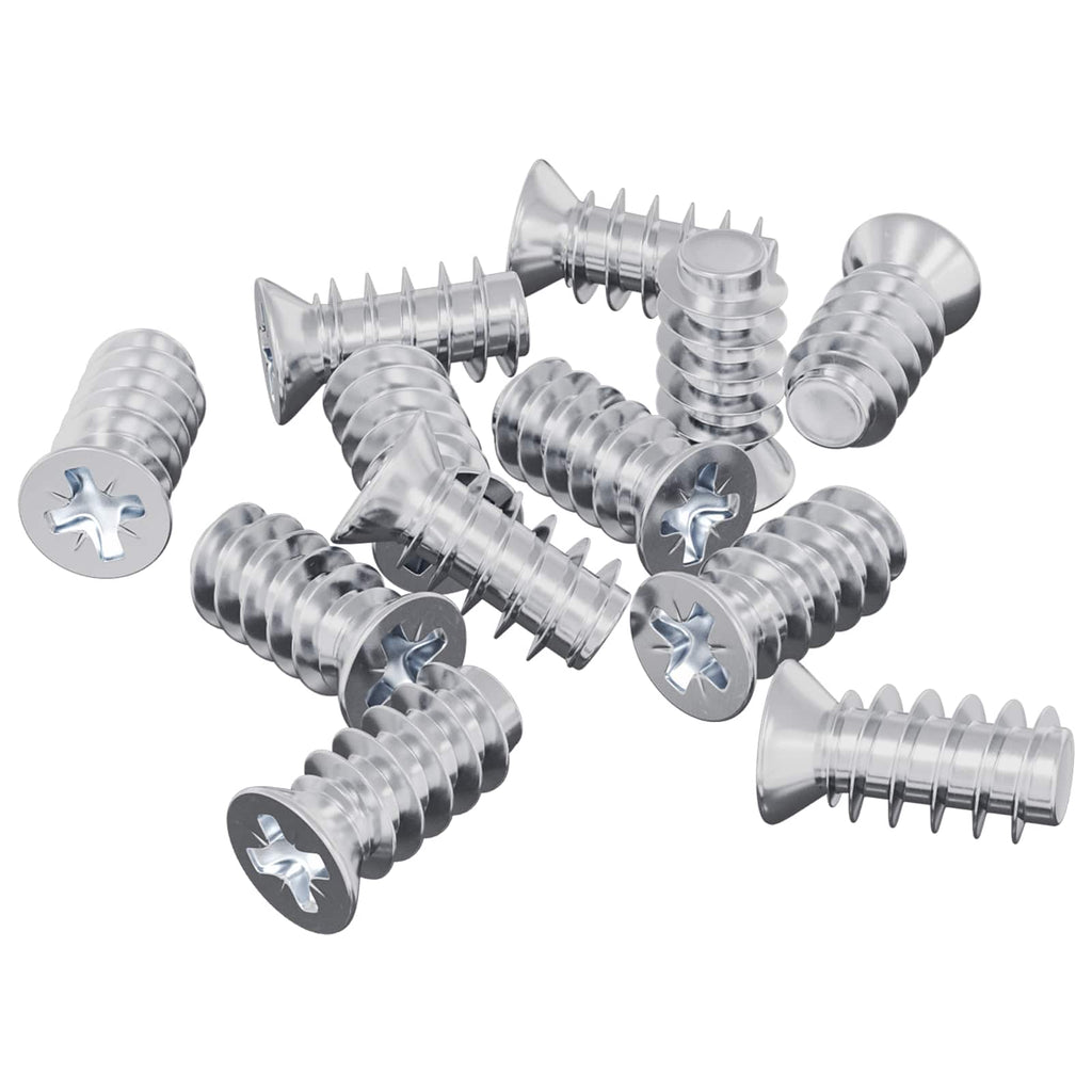 Tornillo 10909 pcs Plateado M6 x 12 mm Hierro