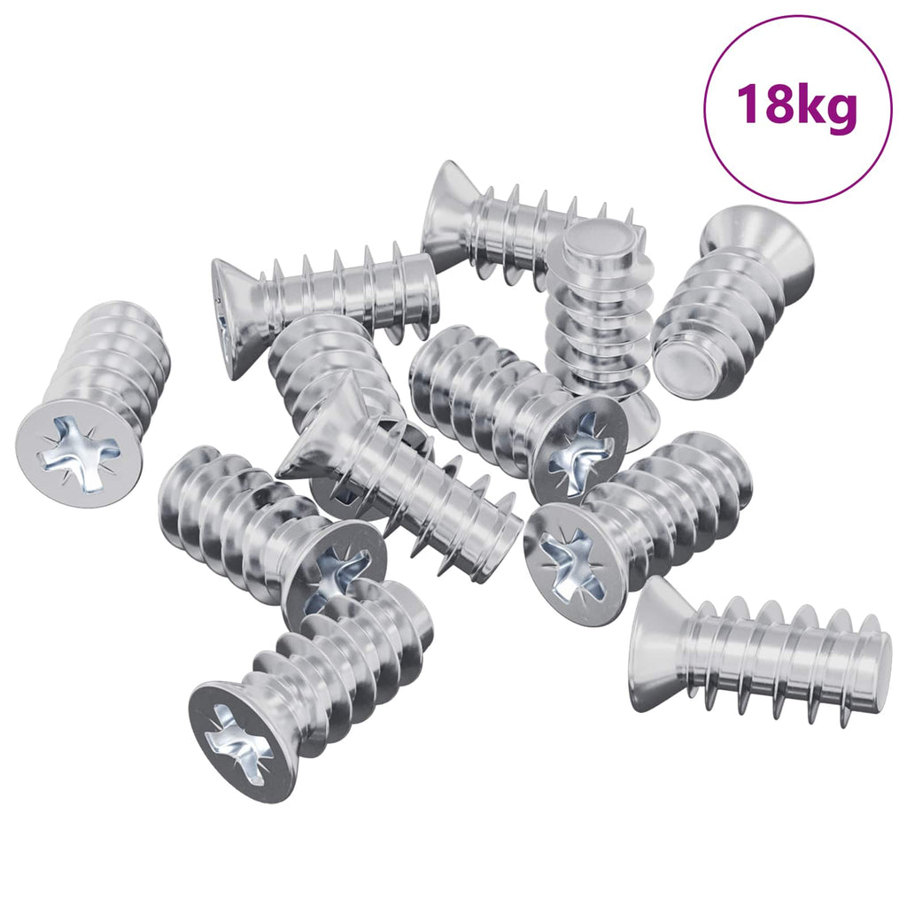Tornillo 10909 pcs Plateado M6 x 12 mm Hierro