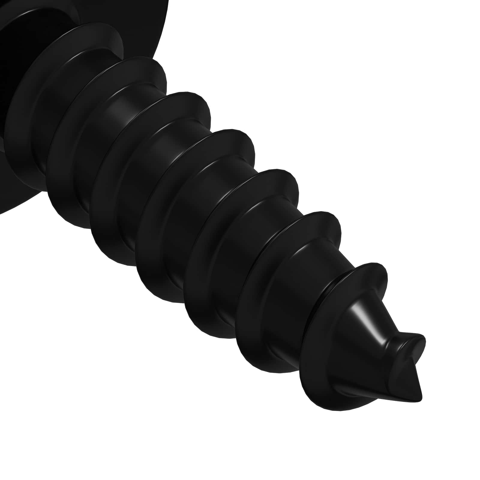 Clavo autorroscante 12 pcs Negro 3,5 x 12 mm Hierro
