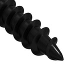 Clavo autorroscante 12 pcs Negro 4 x 25 mm Acero