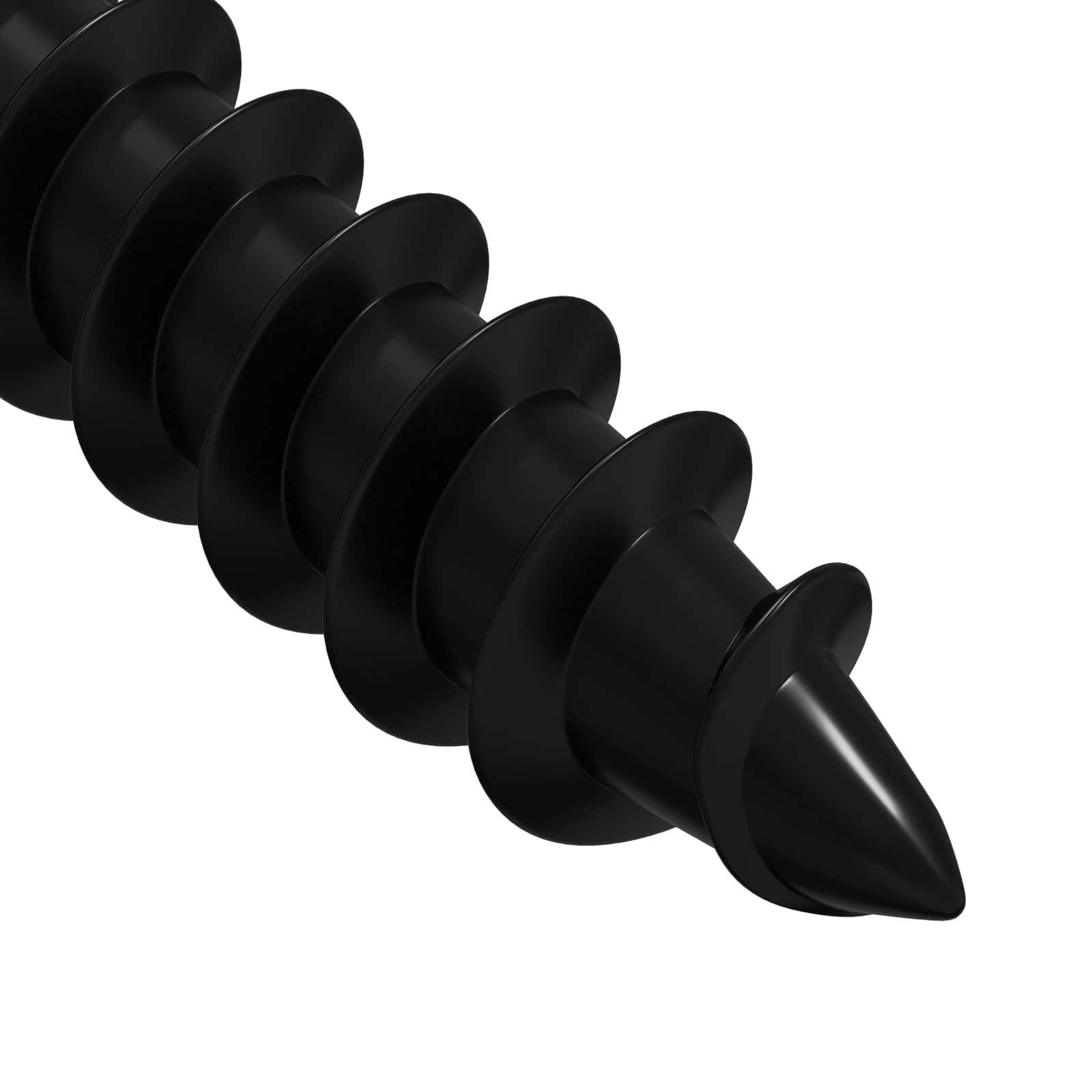 Clavo autorroscante 12 pcs Negro 4 x 25 mm Acero