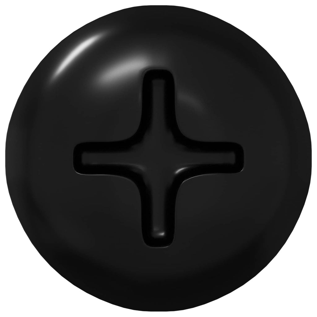 Clavo autorroscante 12 pcs Negro 4 x 25 mm Acero