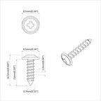 Tornillo 12 pcs Plateado M4 x 16 mm Acero